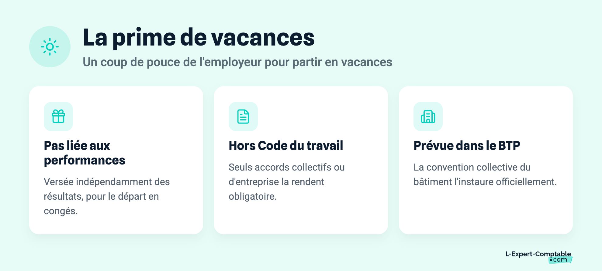 La prime de vacances